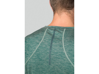 Men's active short sleeve T-shirt PELLO II dark forest mel