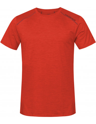 Men's active short sleeve T-shirt PELLO II cherry tomato mel