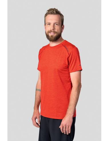 Men's active short sleeve T-shirt PELLO II cherry tomato mel