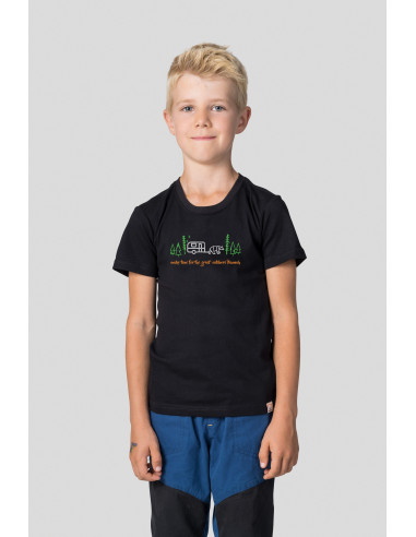 Kid's casual short sleeve T-shirt RANDY JR anthracite