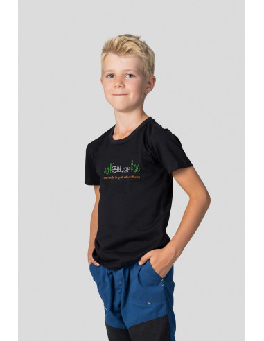 Kid's casual short sleeve T-shirt RANDY JR anthracite