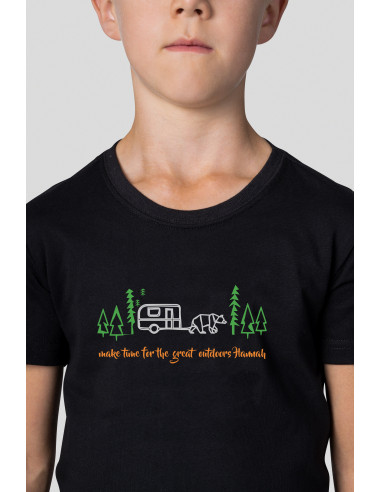 Kid's casual short sleeve T-shirt RANDY JR anthracite