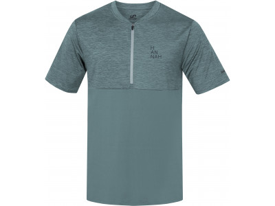 Men's active short sleeve T-shirt SANVI dark forest mel/dark forest