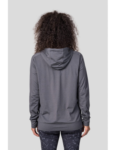 Ladies active sweatshirt VERNITA asphalt mel