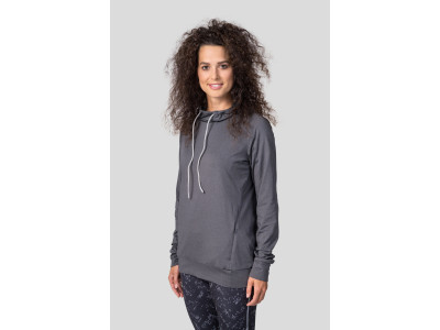 Ladies active sweatshirt VERNITA asphalt mel