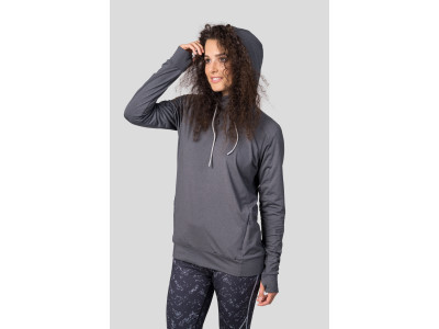 Ladies active sweatshirt VERNITA asphalt mel