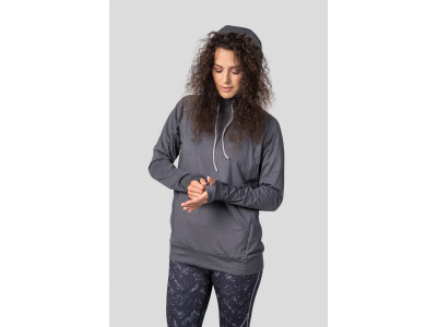 Ladies active sweatshirt VERNITA asphalt mel