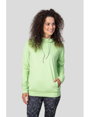 Ladies active sweatshirt VERNITA paradise green mel