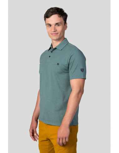 Men's casual shirt KAJAN dark forest mel