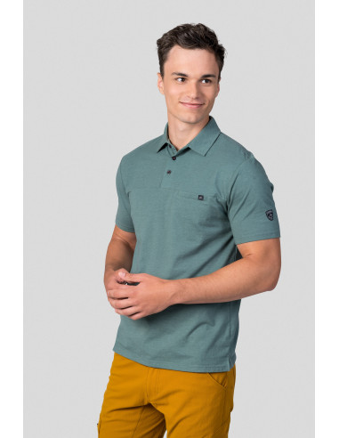 Men's casual shirt KAJAN dark forest mel