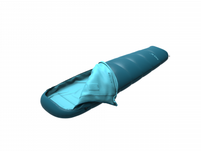 Ladies sleeping bag BIKE W 100 mosaic blue/capri