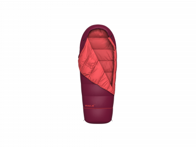 Junior sleeping bag BIVAK JR 200 rhododendron/poppy red