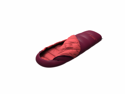 Junior sleeping bag BIVAK JR 200 rhododendron/poppy red