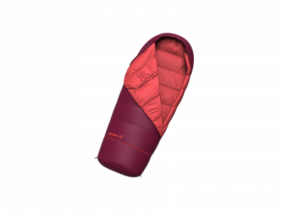 Junior sleeping bag BIVAK JR 200 rhododendron/poppy red