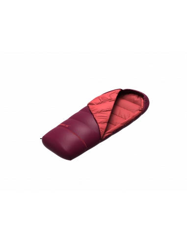 Junior sleeping bag BIVAK JR 200 rhododendron/poppy red
