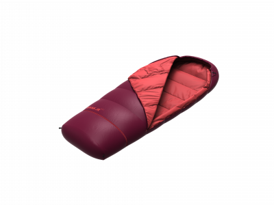Junior sleeping bag BIVAK JR 200 rhododendron/poppy red
