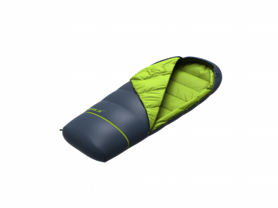 Junior sleeping bag BIVAK JR 200 midnight navy/lime green