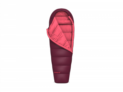 Ladies sleeping bag BIVAK W 240 rhododendron/poppy red