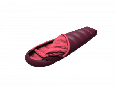 Ladies sleeping bag BIVAK W 240 rhododendron/poppy red