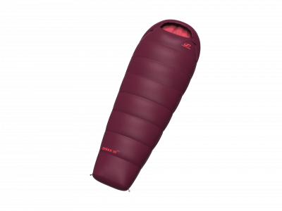Ladies sleeping bag BIVAK W 240 rhododendron/poppy red