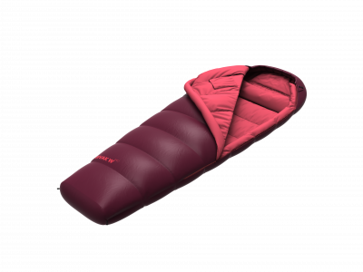 Ladies sleeping bag BIVAK W 240 rhododendron/poppy red