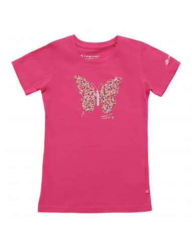 Kid's short sleeve T-shirt BADAMO carmine rose pc