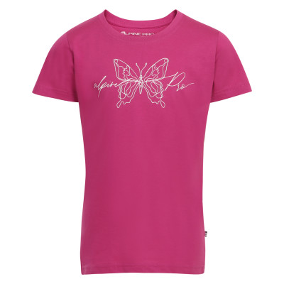 Kid's short sleeve T-shirt BLOQO fuchsia red  pa