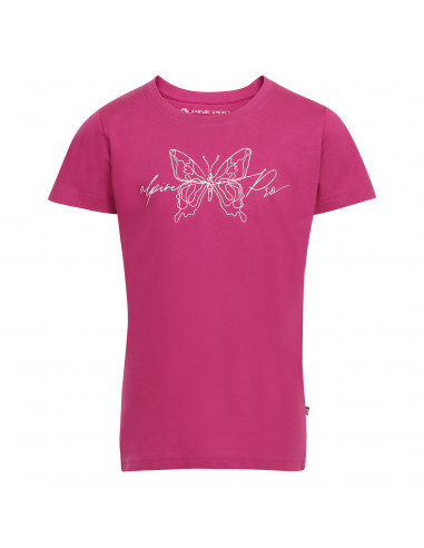 Kid's short sleeve T-shirt BLOQO fuchsia red  pa