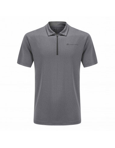Men's polo OLMAN smoked pearl