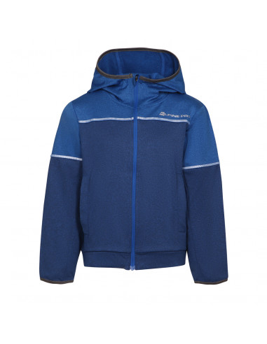 Kid's sweatshirt fullzip SWANO electric blue lemonade