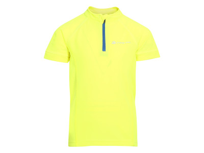 Kid's short sleeve T-shirt OBAQO neon safety yellow