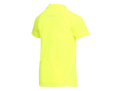 Kid's short sleeve T-shirt OBAQO neon safety yellow