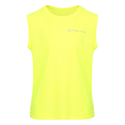 Kid's sleeveless shirt SCODO neon safety yellow