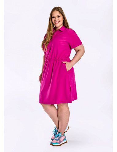 Ladies dress MELECA fuchsia red