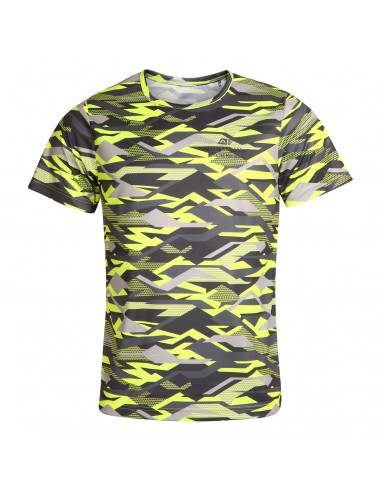 Men's short sleeve T-shirt CLUN neon safety yellow  pa