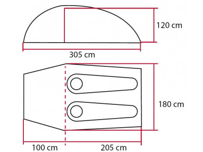 Camping WILLKE neona zaļš