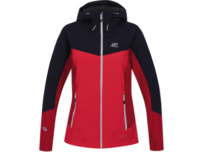 Ladies mountain & trekking jacket PULLA night sky / geranium
