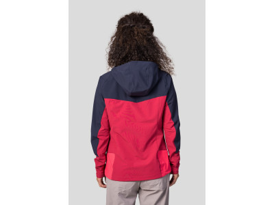 Ladies mountain & trekking jacket PULLA night sky / geranium