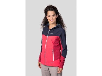 Ladies mountain & trekking jacket PULLA night sky / geranium