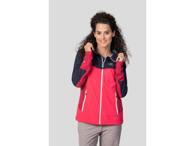 Ladies mountain & trekking jacket PULLA night sky / geranium