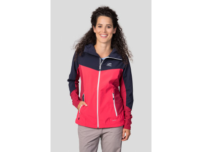 Ladies mountain & trekking jacket PULLA night sky / geranium