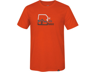 Men's mountain & trekking T-shirt BITE cherry tomato (print 1)