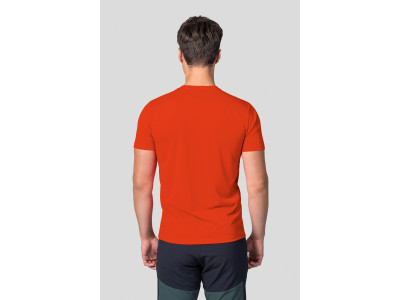 Men's mountain & trekking T-shirt BITE cherry tomato (print 1)