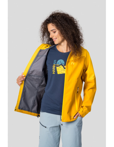 Ladies mountain jacket ABIGAIL golden yellow / spectra yellow