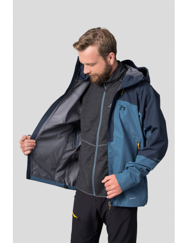 Men's mountain & trekking jacket ALAGAN hydro / reflecting pond