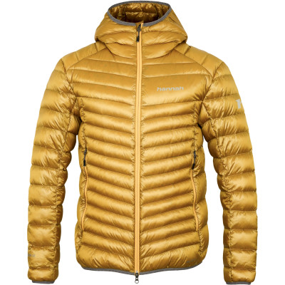Men's mountain jacket ARDEN golden yellow stripe