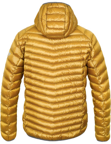 Men's mountain jacket ARDEN golden yellow stripe
