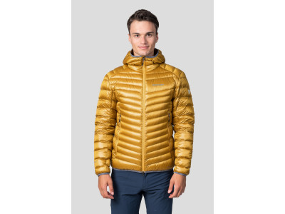 Men's mountain jacket ARDEN golden yellow stripe