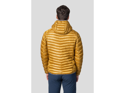 Men's mountain jacket ARDEN golden yellow stripe