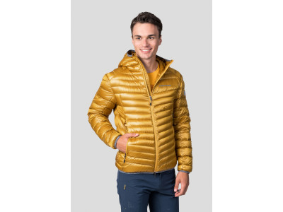 Men's mountain jacket ARDEN golden yellow stripe
